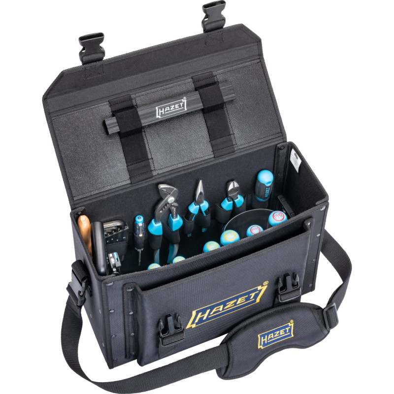 Hazet tool bag small, equipped 191T-1/51, tool set (black, with 51 professional tools)