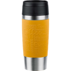 Emsa TRAVEL MUG Classic thermal mug (yellow/stainless steel, 0.36 liters)