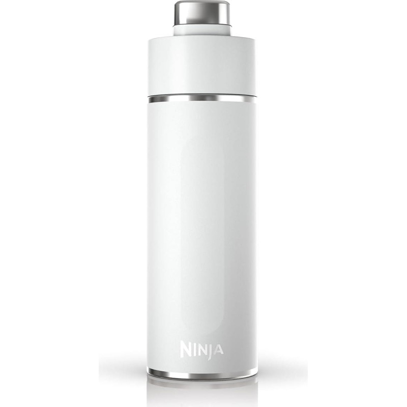 Ninja Thirsti drinking bottle, 700ml (white/stainless steel)