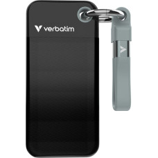 Verbatim Pocket SSD 1 TB C tipo USB 3.2 Gen 2 (3.1 Gen 2) Juoda, Pilka