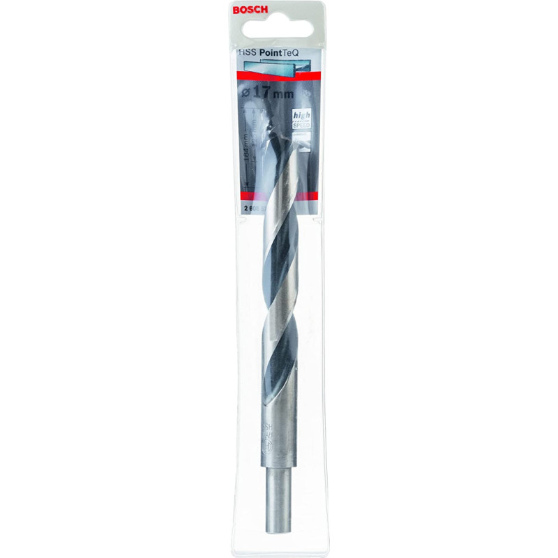 Bosch HSS twist drill PointTeQ DIN338, O 17mm (working length 125mm, reduced shank)