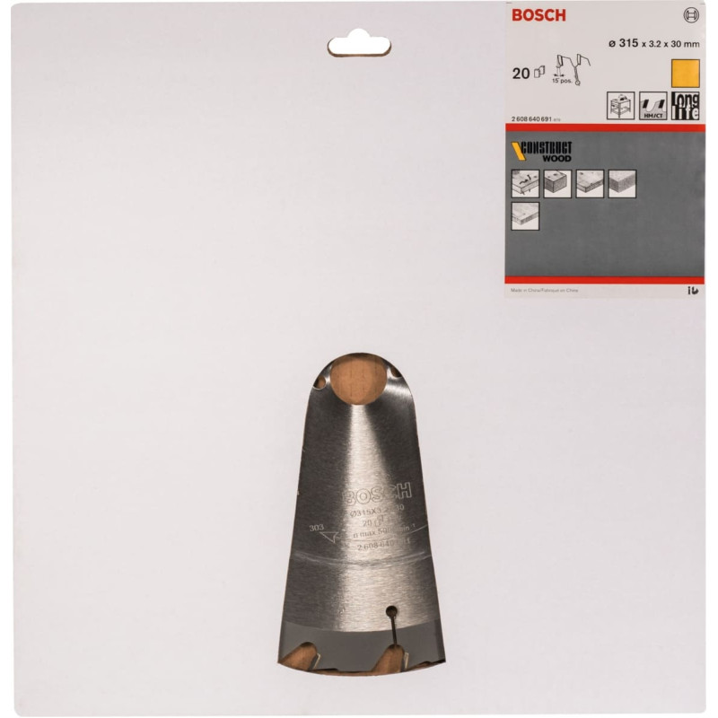 Bosch circular saw blade Construct Wood, 315mm