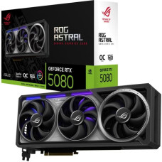 Asus Graphics Card|ASUS|NVIDIA GeForce RTX 5080|16 GB|GDDR7|256 bit|PCIE 5.0 16x|Triple slot Fansink|2xHDMI|3xDisplayPort|ASTRAL-RTX5080-O16G-GAM