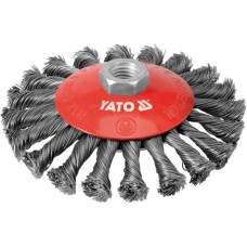 Yato SZCZOTKA STOŻKOWA 125mm, NA GWINT M14, DRUT SKRĘCANY  4764