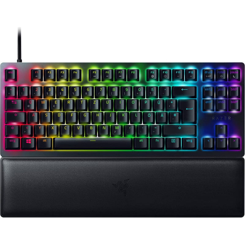 Razer DE layout - Razer Huntsman V2 TKL, gaming keyboard (black, Razer Clicky Optical (Purple))