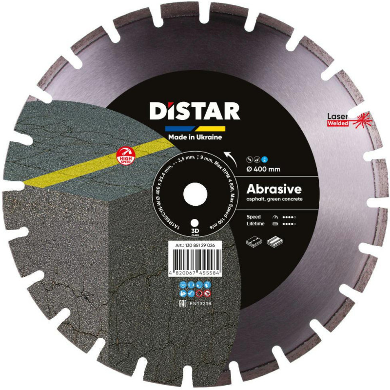 Distar TARCZA DIAMENTOWA BESTSELLER ABRASIVE 400 x 3,5/2,5 x 25,4mm