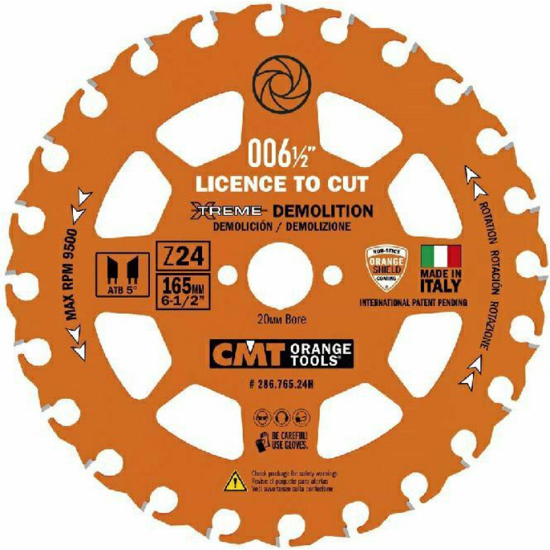 CMT PIŁA HM D=165 Z=24 F=20 K/P=2,3/1,2