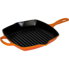Le Creuset Grill Pan Cast Iron Square Oven Red 26 cm