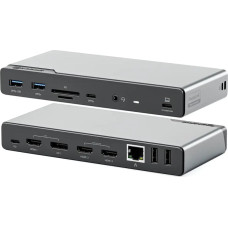 Alogic DV4 Vielinis USB 3.2 Gen 1 (3.1 Gen 1) Type-C Pilka