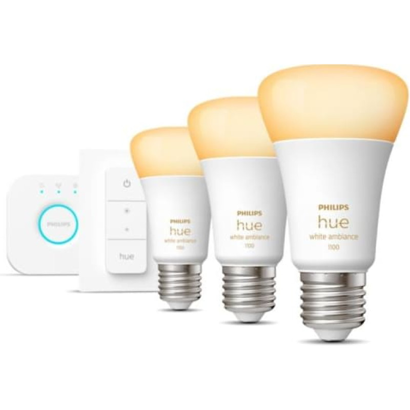 Philips Smart Light Bulb|PHILIPS|Power consumption 8 Watts|Luminous flux 1100 Lumen|6500 K|220V-240V|Bluetooth/ZigBee|929002468403