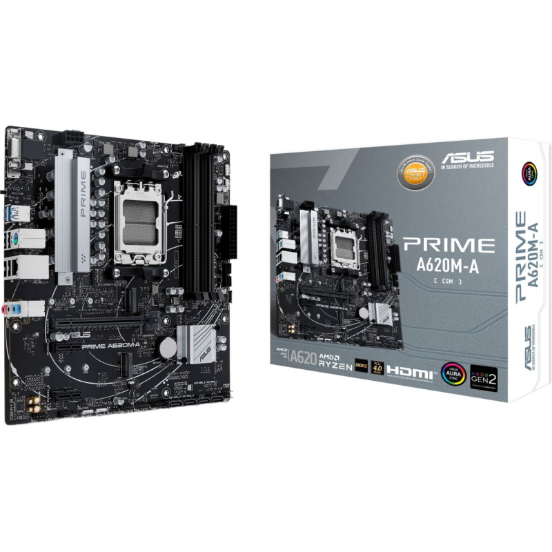 Asus PRIME A620M-A-CSM AMD A620 AM5 lizdas &bdquo;micro ATX&ldquo;
