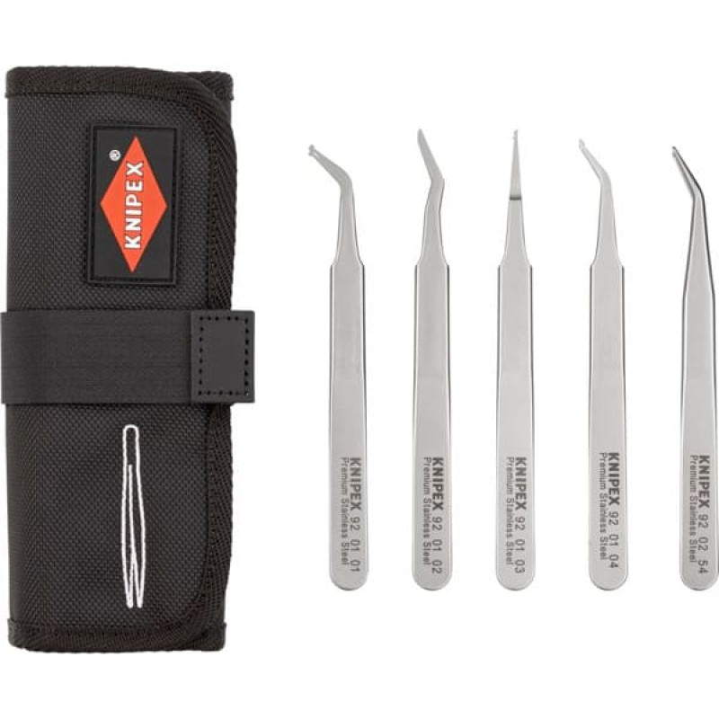Knipex SMD Precision Tweezers Set 5 pieces