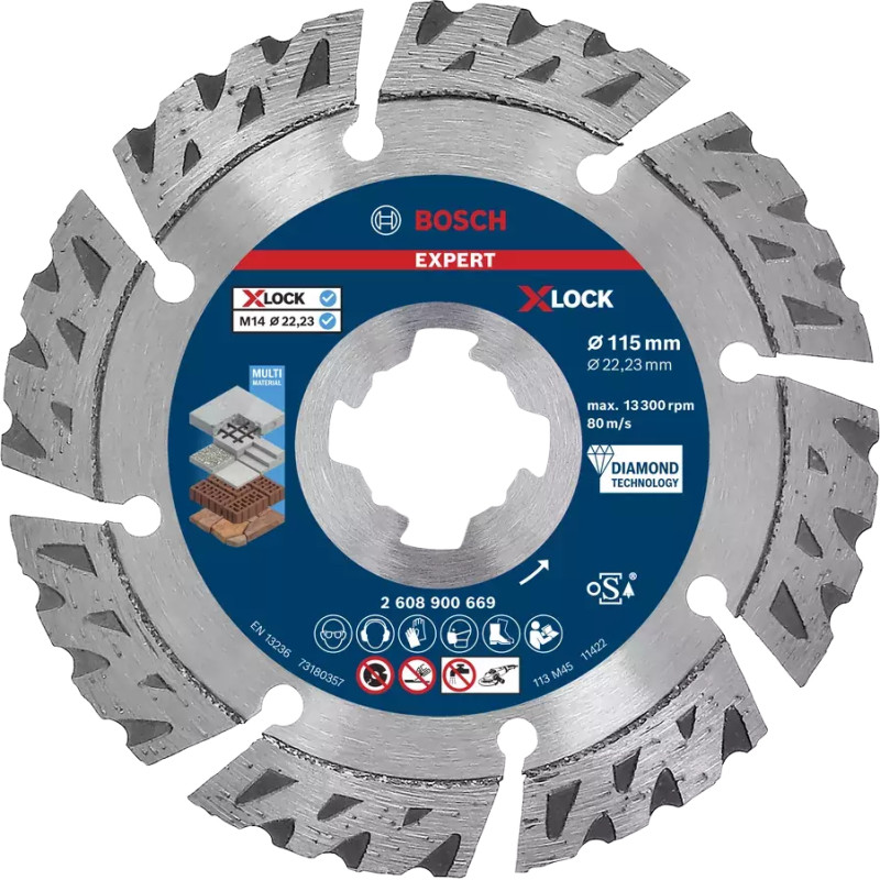 Bosch TARCZA DIAM EXPERT XLOCK 115x2,4x12mm