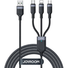 Joyroom Cable USB Multi-Use Joyroom S-1T3018A18 3w1 / 3,5A / 2m  (black)