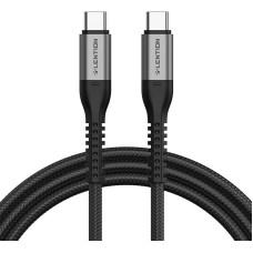 Lention USB-C to USB-C Fast charging cable Lention CB-CCT 60W, 5A/20V, 480Mbps, 2m (black)