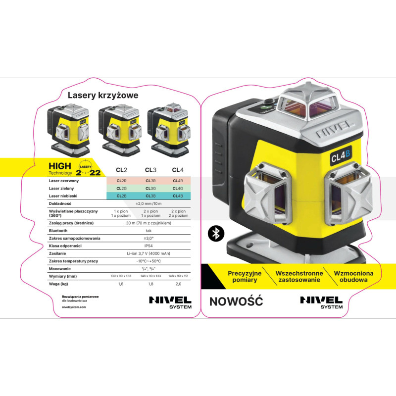 Nivel System LASER KRZYZOWY CL2B