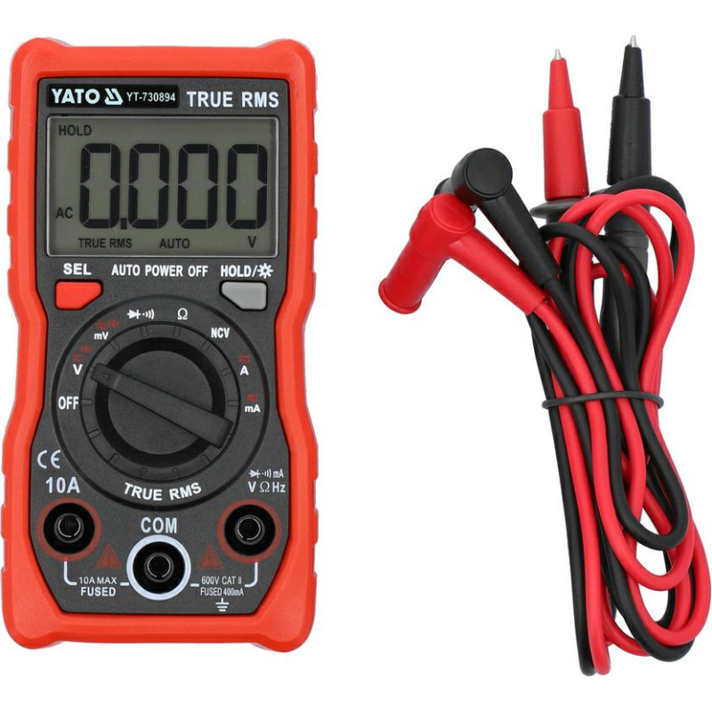 Yato MIERNIK CYFROWY TRUE RMS LCD 4000