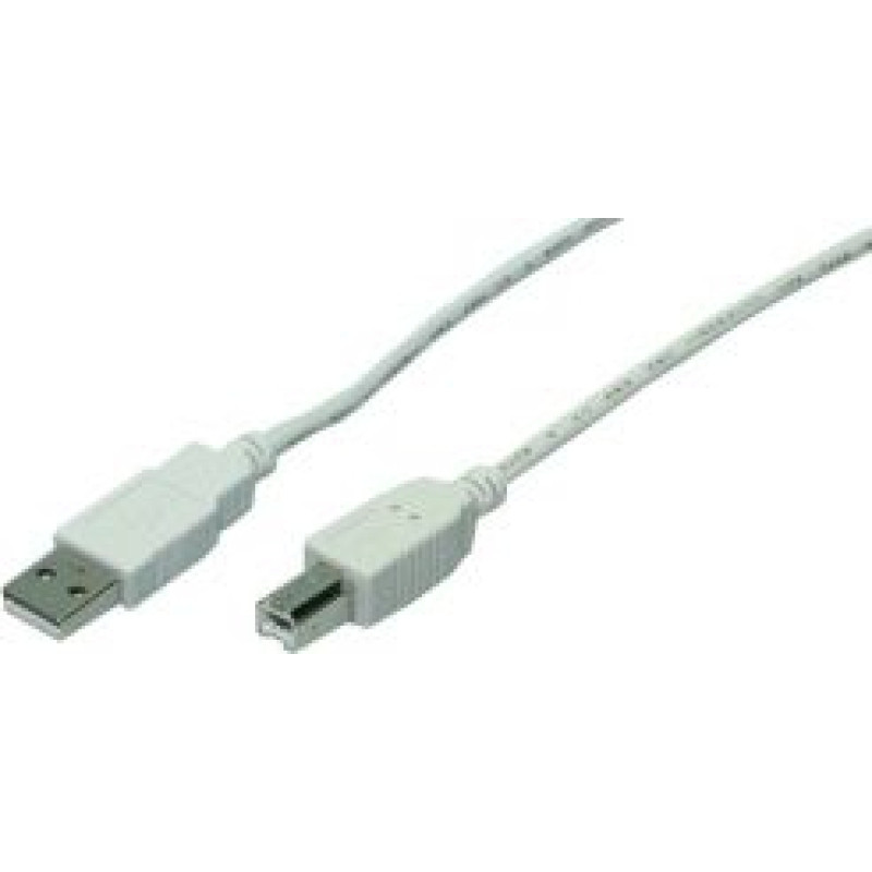 Logilink USB cable LogiLink USB-A - USB-B 5 m White (CU0009)