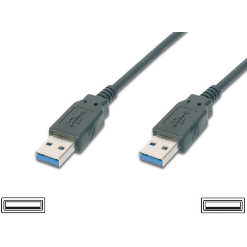 Premiumcord USB cable PremiumCord USB-A - USB-A 2 m Black (ku3aa2bk)