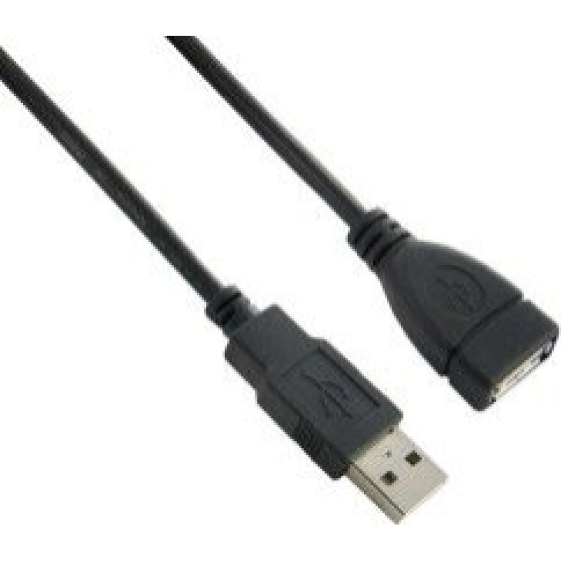 Lanberg USB cable Lanberg USB-A - USB-A 0.7 m Black (CA-USBE-10CC-0007-BK)