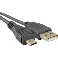 Qoltec Kabel USB Qoltec USB-A - microUSB 1.8 m Czarny (5901878523262)