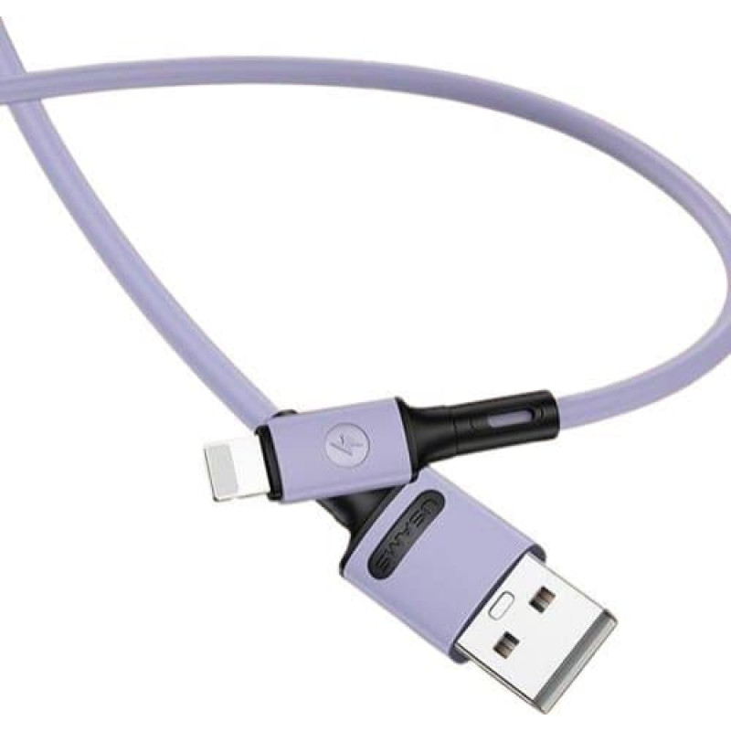 Usams USB cable Usams USB-A - Lightning 1 m Purple (69866-uniw)