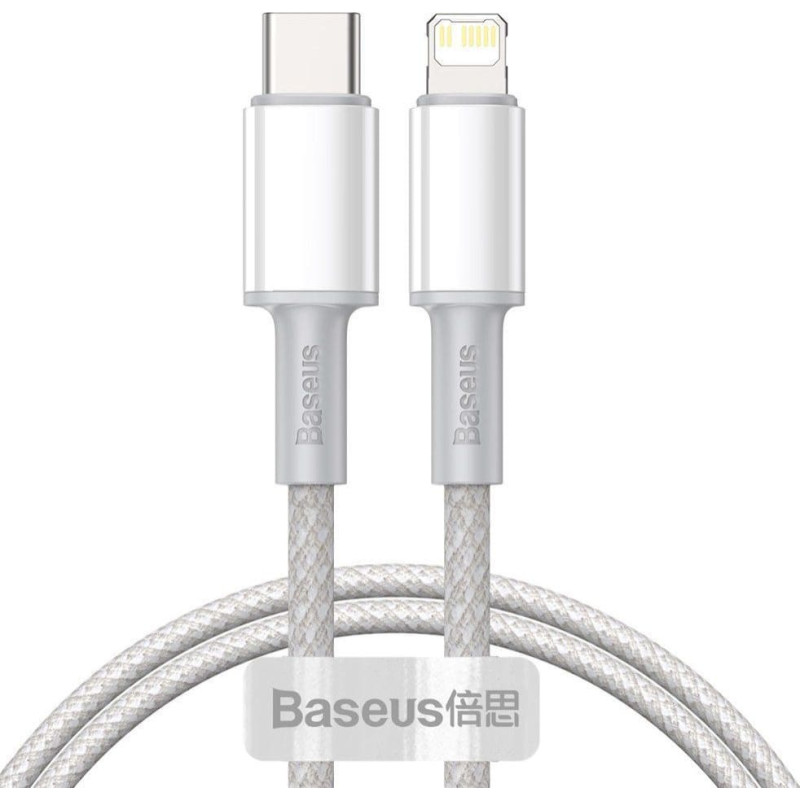 Baseus USB cable Baseus USB-C - Lightning 2 m White (6953156231955)