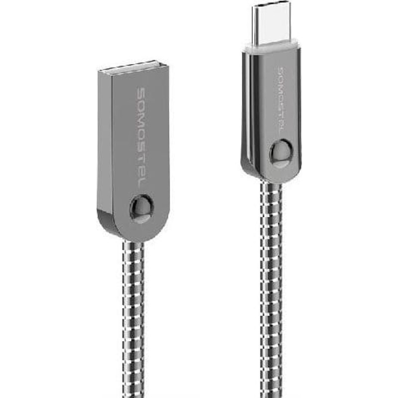 Somostel USB cable Somostel USB-A - USB-C 1 m Silver (BJ01)