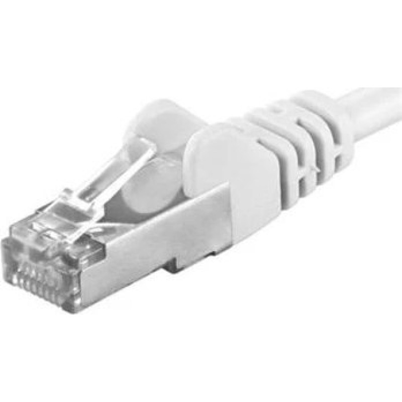 Premiumcord PREMIUMCORD Patch kabel CAT6a S-FTP, RJ45-RJ45, AWG 26/7 0,5m biały