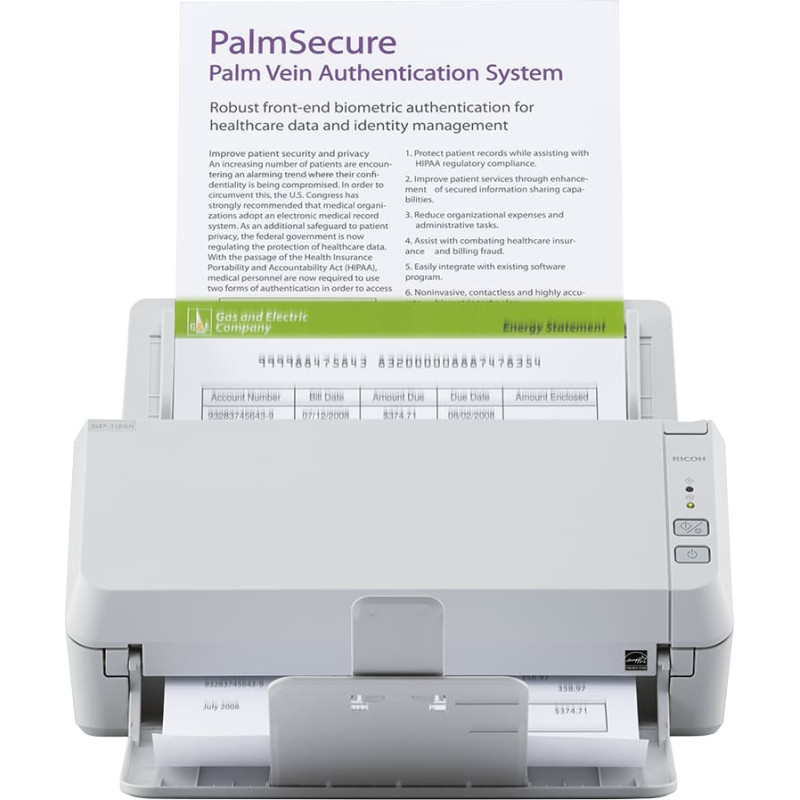 Fujitsu Ricoh SP-1125N ADF skeneris 600 x 600 DPI A4 Pilka