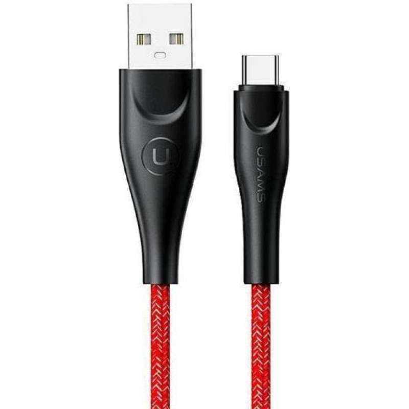 Usams USB cable Usams USB-A - USB-C 2 m Red (6958444983554)