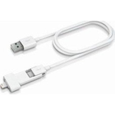 Innergie USB cable Innergie USB-A - microUSB + Lightning 0.8 m White (IN-ADP-121)