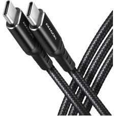 Axagon BUCM-CM20AB USB kabelis USB 2.0 2 m USB C Juoda