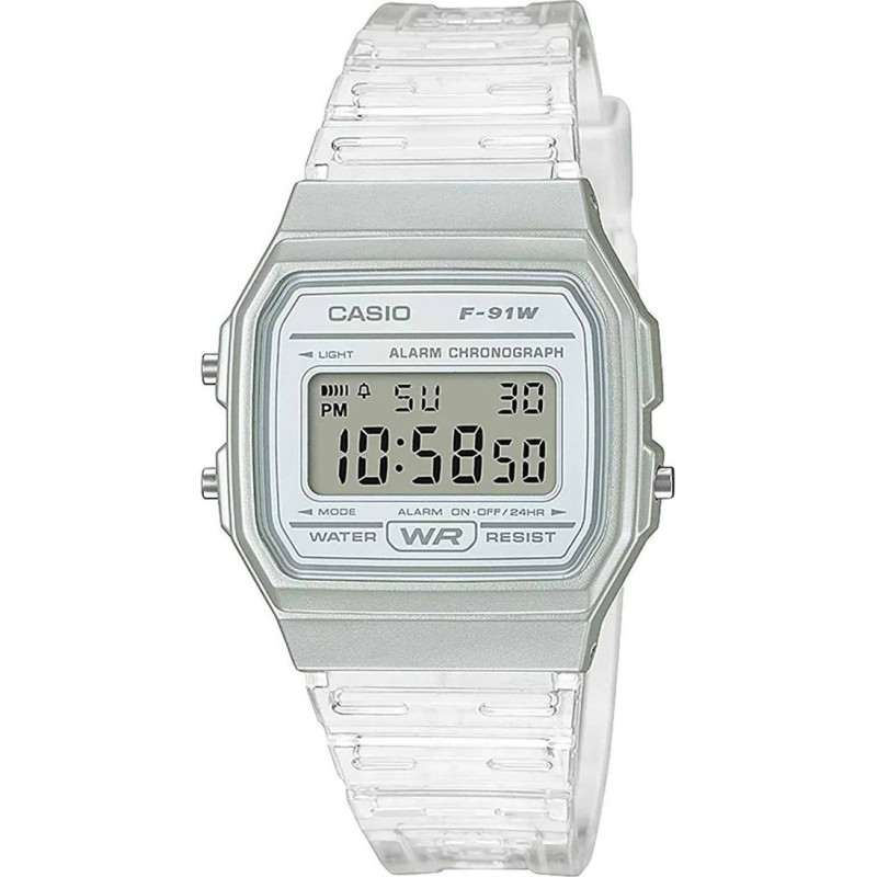 Casio Zegarek Casio Zegarek marki Casio model F-91W_M kolor Biały. Akcesoria Dla obu płci. Sezon: Cały rok NoSize