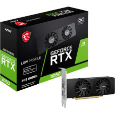 MSI GEFORCE RTX 3050 LP 6G OC vaizdo plokštė NVIDIA 6 GB GDDR6