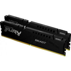 Kingston FURY DDR5 - 32GB - 6400 - CL - 32 (2x 16 GB) dual kit, RAM (black, KF564C32BBEK2-32, FURY Beast, INTEL XMP, AMD EXPO)