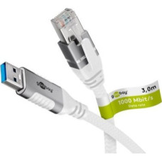 Goobay Kabel USB Goobay USB-A - RJ-45 3 m Biały (RB74160)