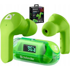 Defender Słuchawki Defender Słuchawki z mikrofonem Defender TWINS 916 bezprzewodowe Bluetooth zielone
