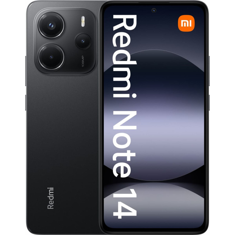 Xiaomi Redmi Note 14 - 6.67 - 256GB, mobile phone (Midnight Black, HyperOS, 8 GB)