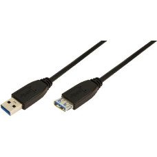 Logilink USB cable LogiLink USB-A - USB-A 1 m Black (CU0041)