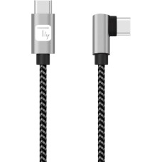 Techly ICOC MU2CC9-020-AL USB kabelis USB 2.0 2 m USB C Pilka, Juoda