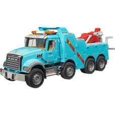 Bruder MACK Granite recovery and tow truck with light and sound module, model vehicle