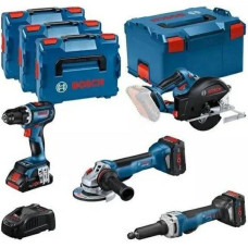 Bosch ZESTAW COMBO 18V (GSR 18V-90C +GWS 18V-15 PSC +GKM 18V-50 +GGS 18V-23 PLC) 1xPC4,0Ah 2xPC5,5Ah