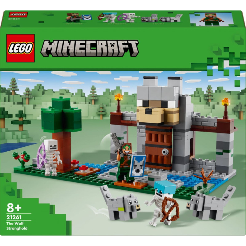 Lego 21261 Minecraft The Wolf Fortress, construction toy