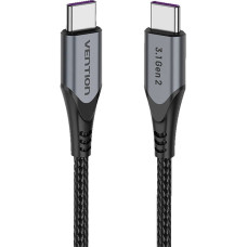 Vention USB-C to USB-C 100W Vention TAHHD 5A 0.5m USB 3.1 Gen2 4K cable (gray)