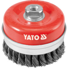 Yato SZCZOTKA DOCZOŁOWA 100mm, NA GWINT M14, DRUT SKRĘCANY  4769