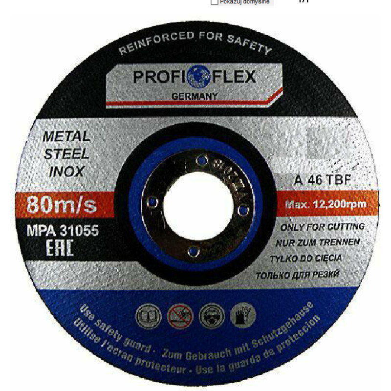 Silver TARCZA DO CIĘCIA METALU 125 x 1,2 x 22,2mm PROFI
