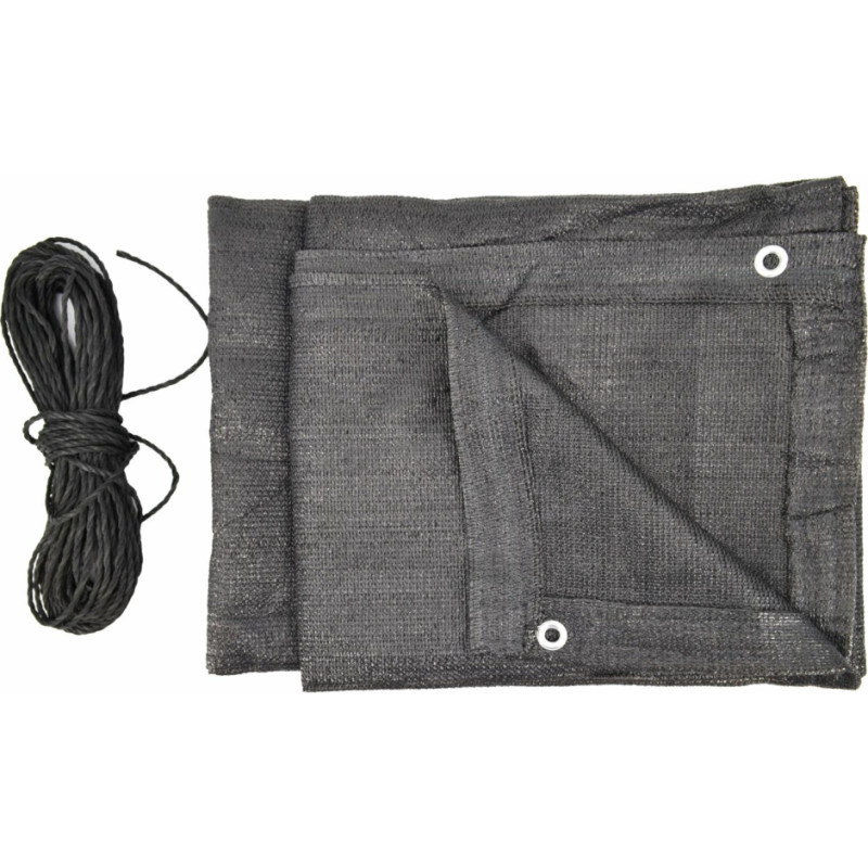 Awtools AW BALCONY PRIVACY SCREEN FABRIC w/ EYELETS 1x5m 180g GREY UV