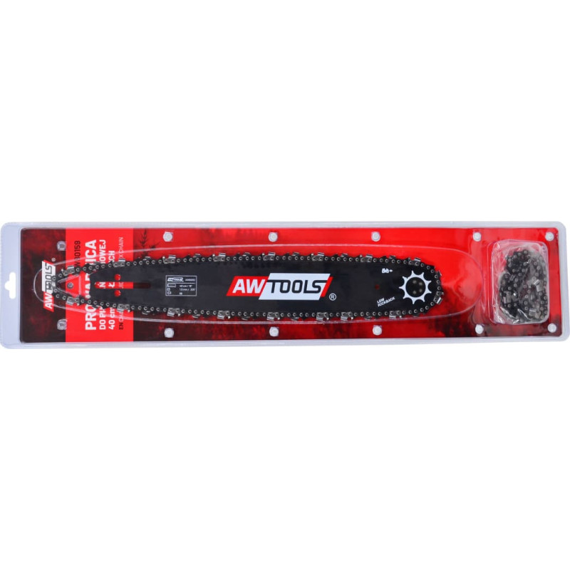 Awtools AW CHAINSAW GUIDE BAR + 2x CHAIN SET FOR CS580/ CS620 40cm/66/325