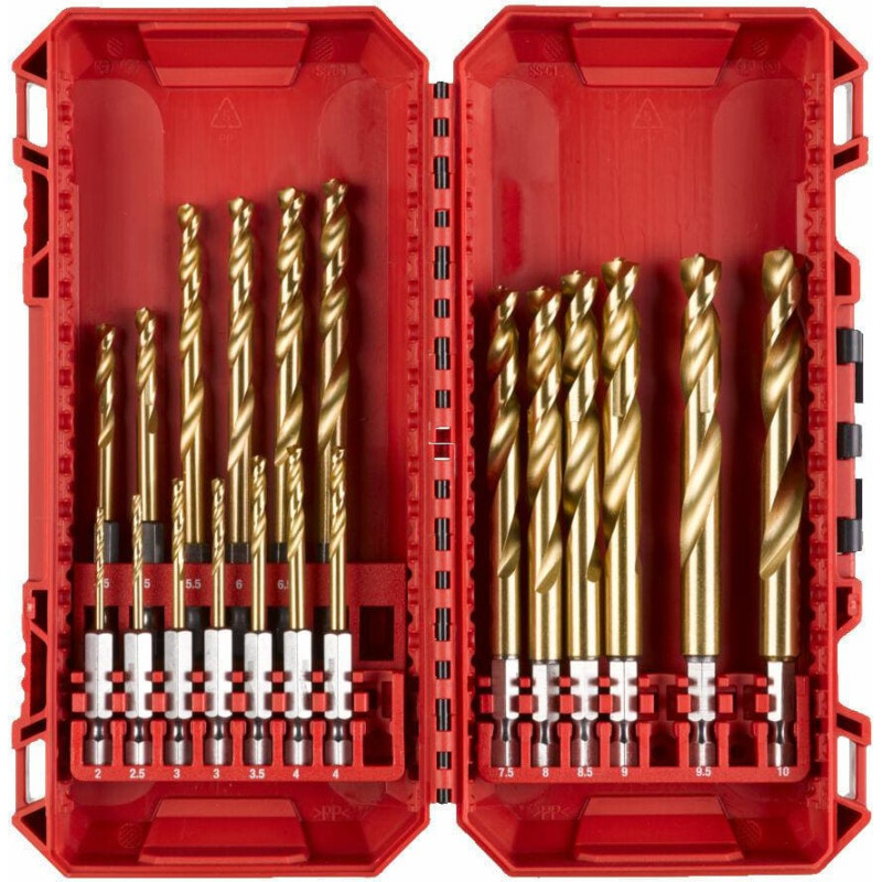 Milwaukee WIERTŁO METAL HSS-G TIN KPL.19 SZT.